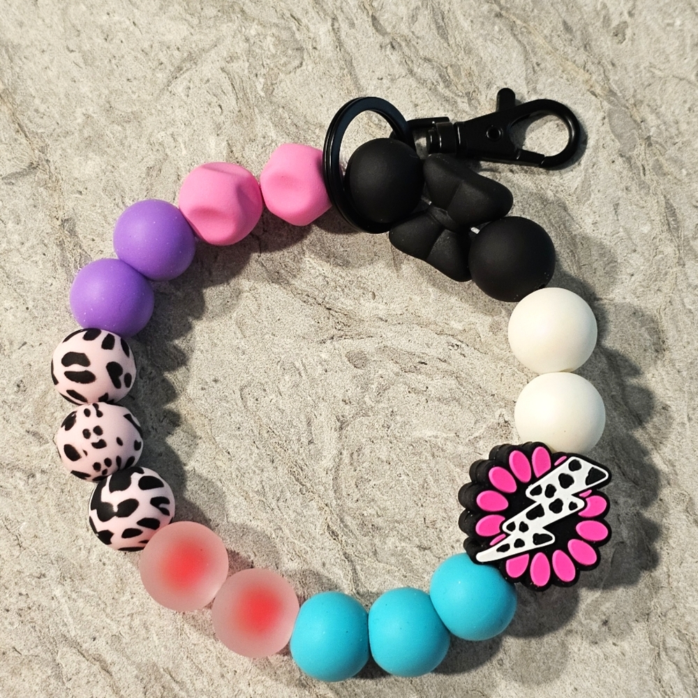 Western wristlet keychain